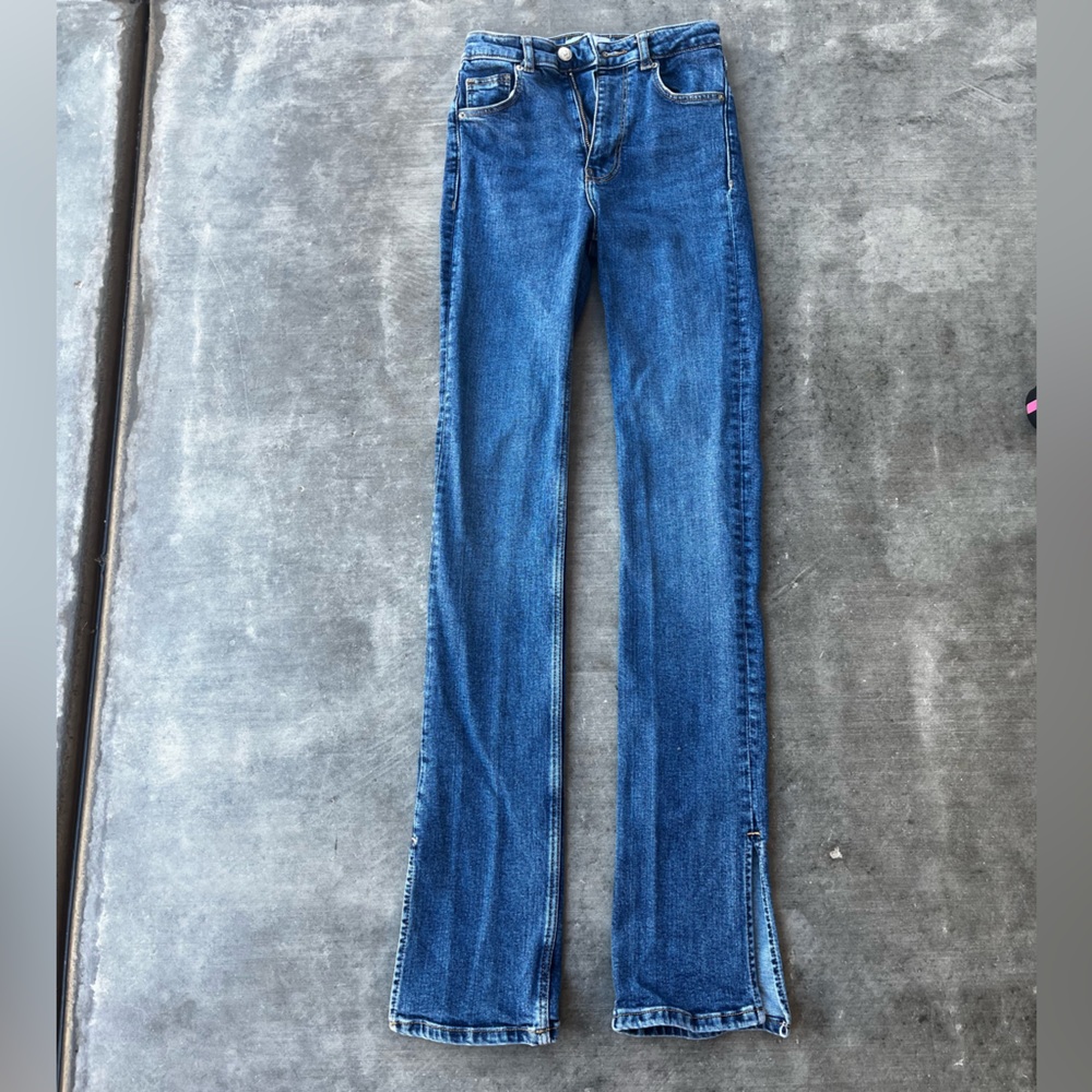 ZARA Split Ankle Jeans